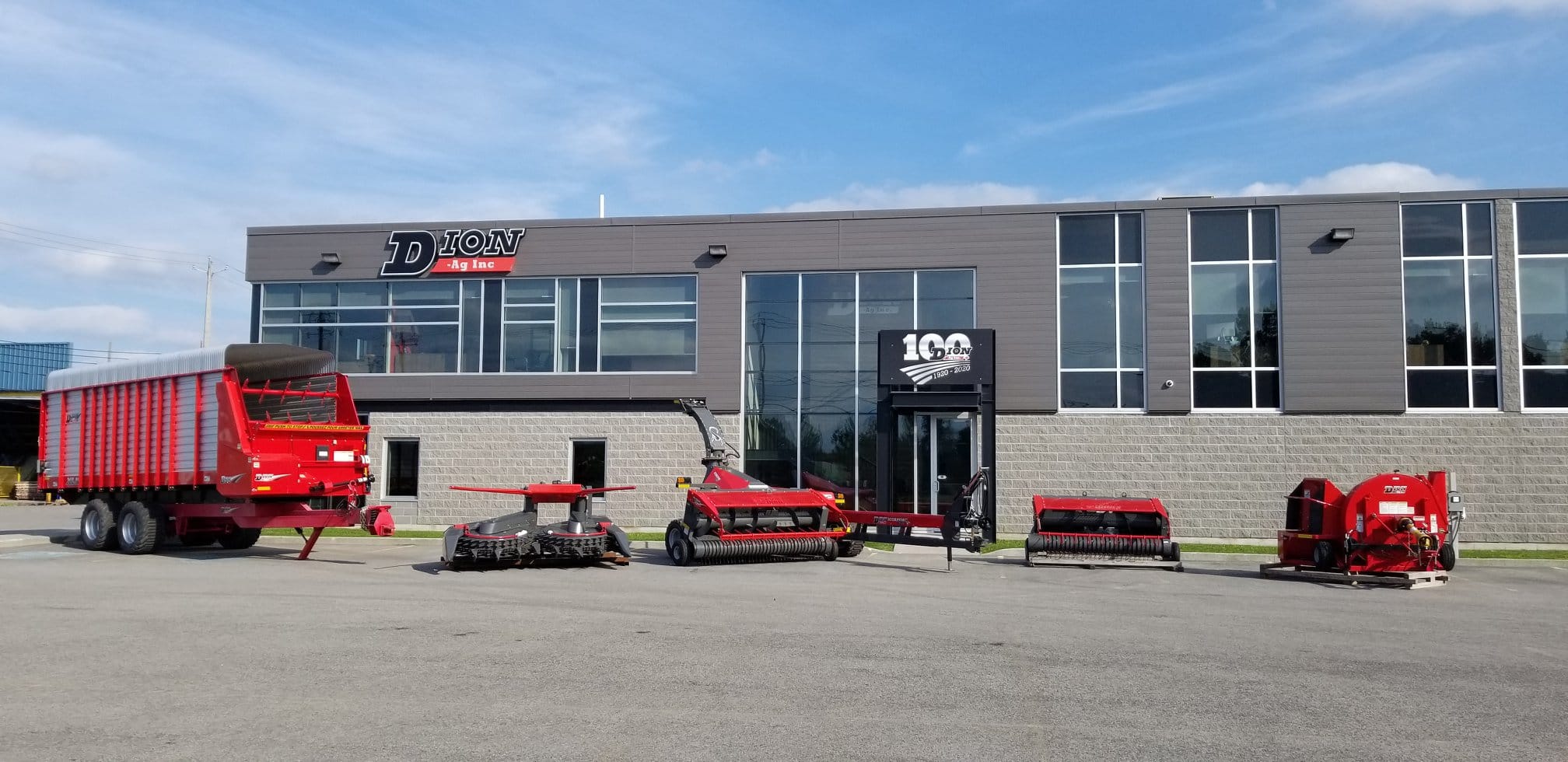 Dion-Ag inc. Offices with Forage Equipment, Silage boxes, Forage blowers