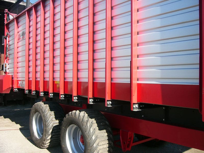 Side of a Dion's B58 Silage Box